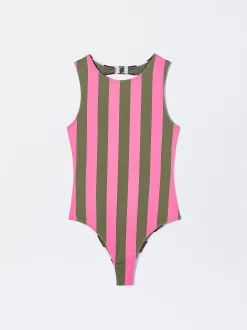 Striped Swimsuit|Parfois Sale