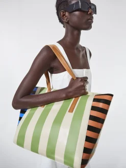 Striped Tote Bag|Parfois New