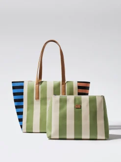 Striped Tote Bag|Parfois New