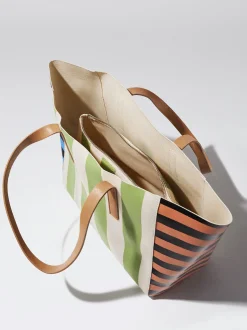 Striped Tote Bag|Parfois New