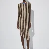 Striped Tulle Midi Dress|Parfois Flash Sale