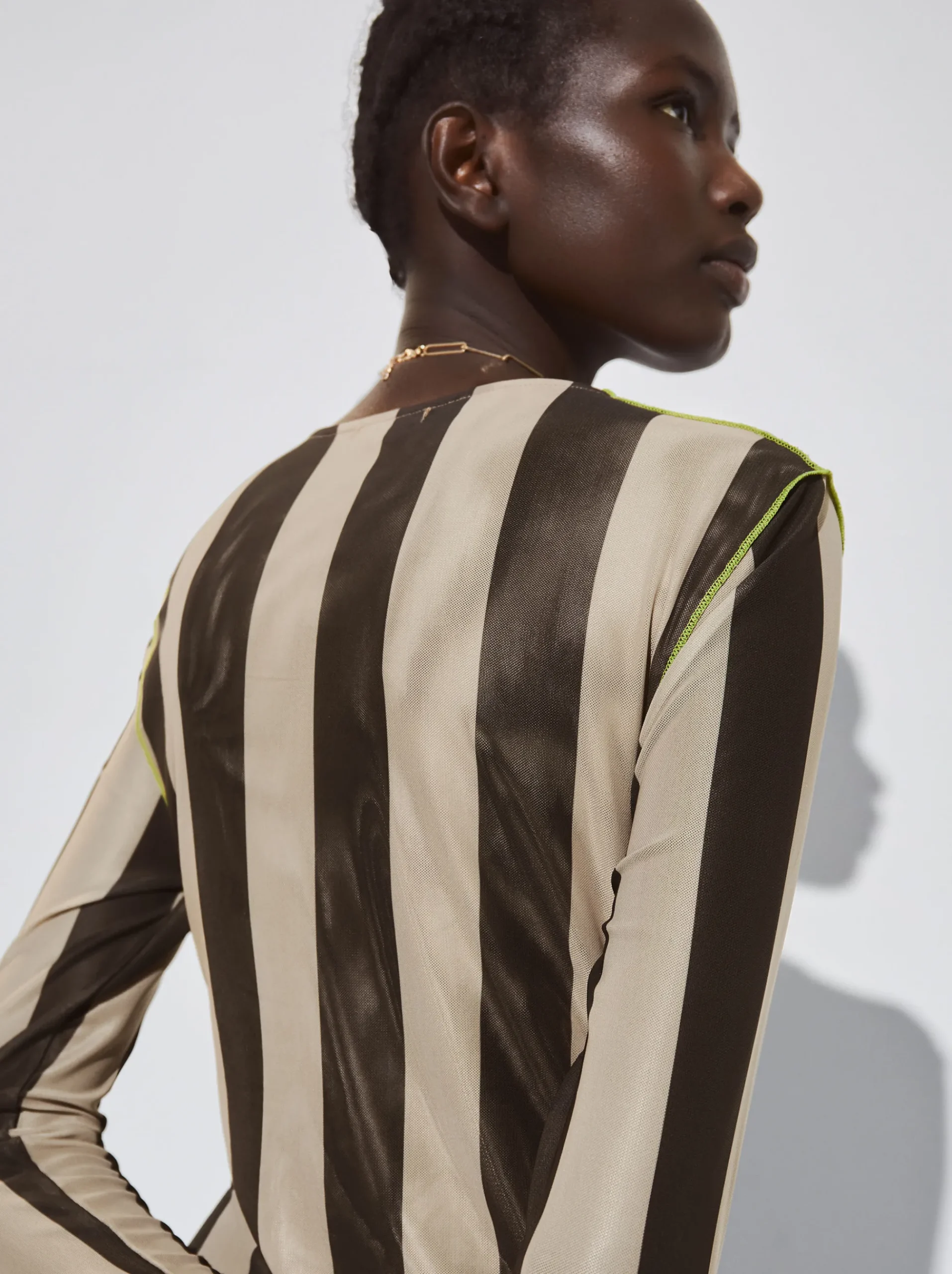 Striped Tulle Midi Dress|Parfois Flash Sale