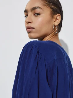 Textured Shirt With Puffed Sleeves|Parfois Outlet