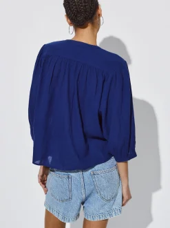 Textured Shirt With Puffed Sleeves|Parfois Outlet