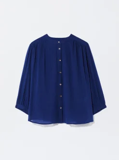 Textured Shirt With Puffed Sleeves|Parfois Outlet