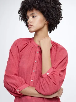 Textu Shirt With Puffed Sleeves|Parfois Cheap
