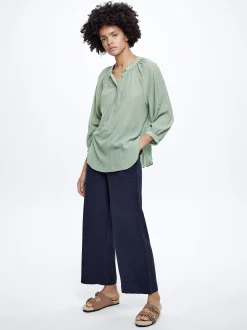 Textured Shirt With Puffed Sleeves|Parfois Discount