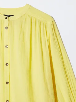 Textured Shirt With Puffed Sleeves|Parfois Cheap
