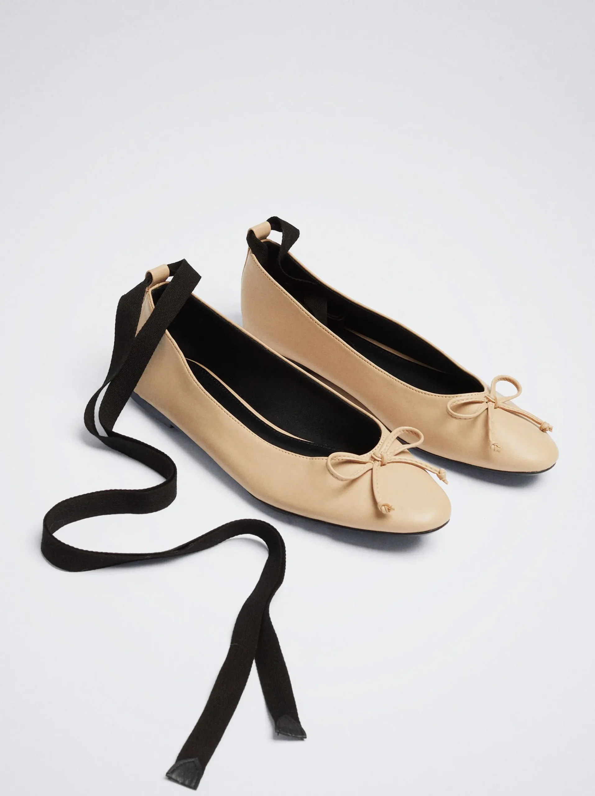 Tied Ballerinas With Bow|Parfois Flash Sale