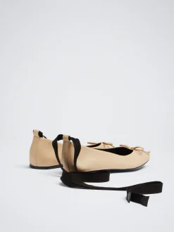 Tied Ballerinas With Bow|Parfois Flash Sale