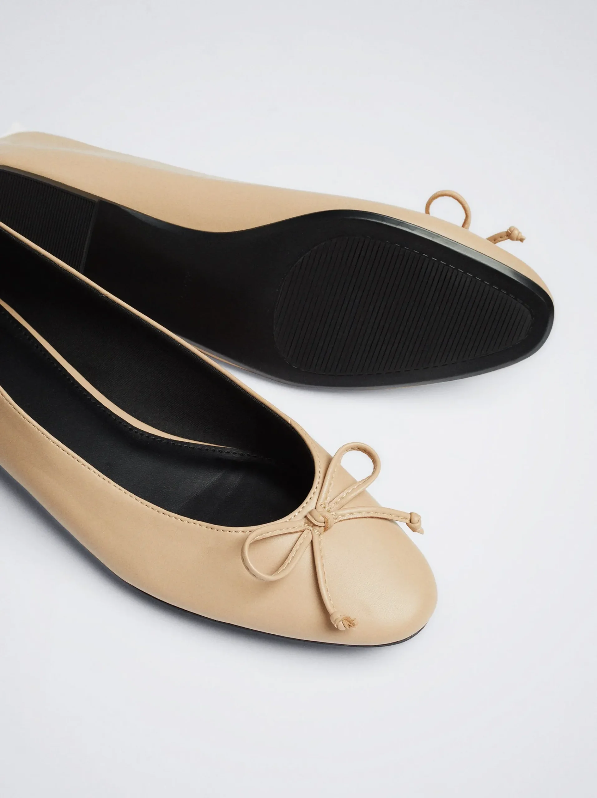 Tied Ballerinas With Bow|Parfois Flash Sale