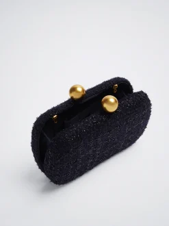 Tweed Party Clutch Bag|Parfois Outlet