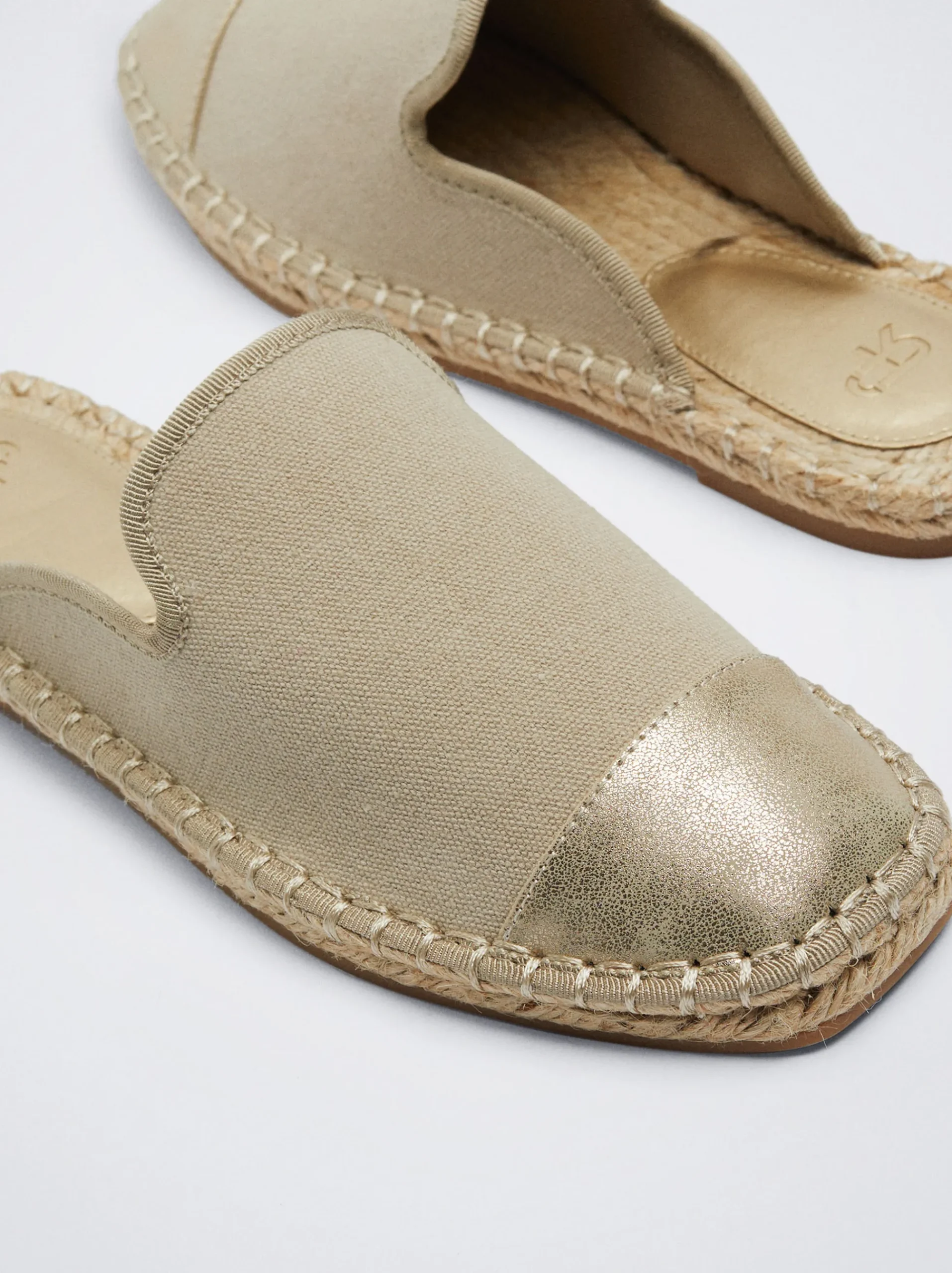 Two-Tone Jute Mules|Parfois Shop