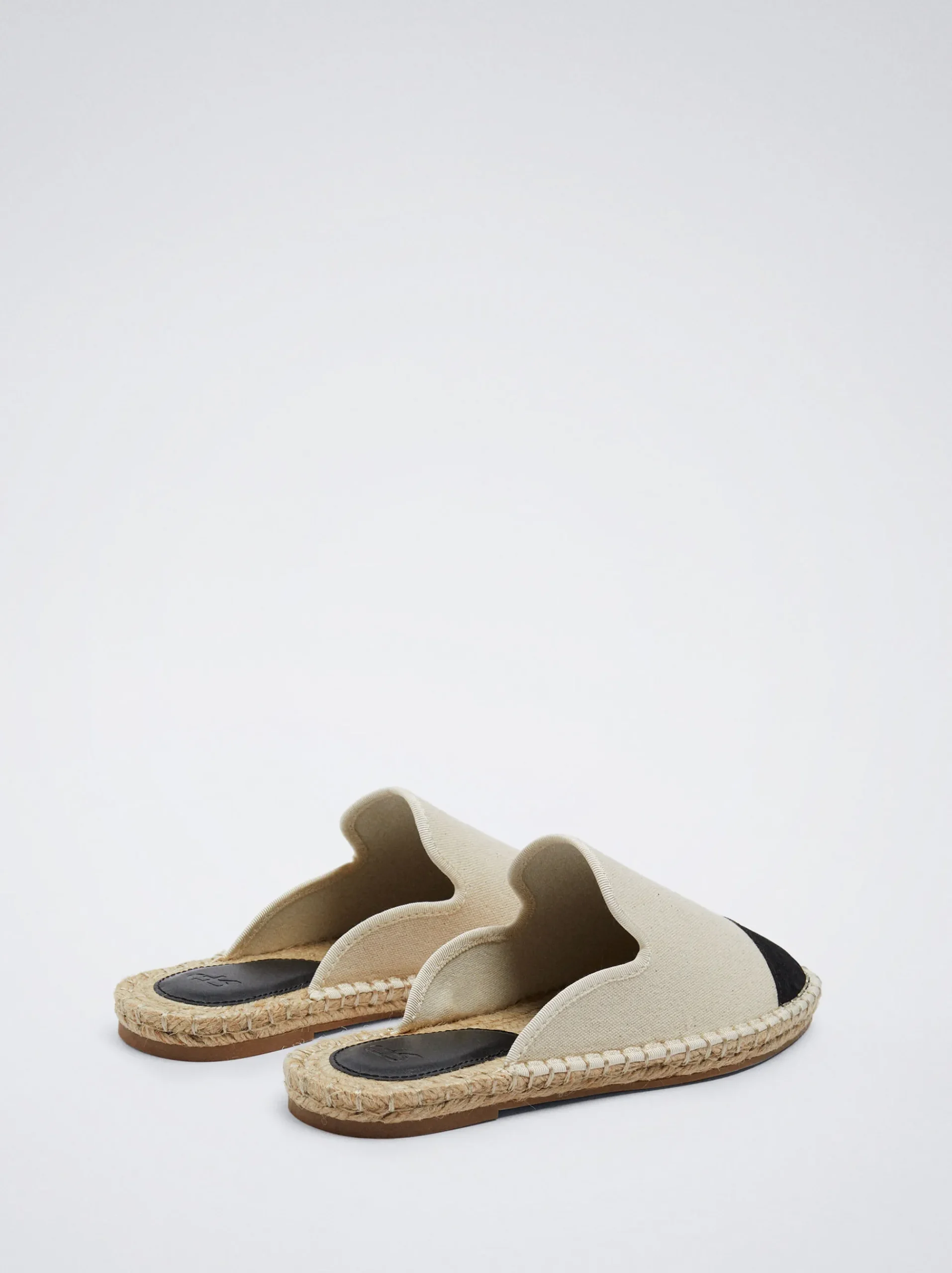 Two-Tone Jute Mules|Parfois Clearance