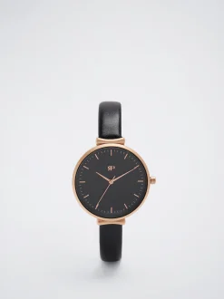 Watch With Leather Effect Wristband|Parfois Clearance