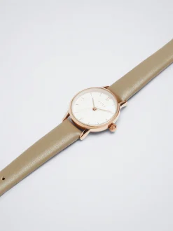Watch With Leather Effect Wristband|Parfois Fashion