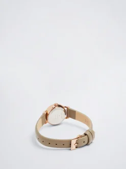 Watch With Leather Effect Wristband|Parfois Fashion