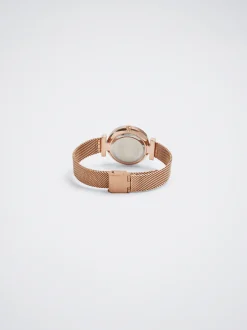 Watch With Stainless Steel Metallic Mesh Strap|Parfois Clearance