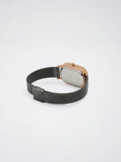 Watch With Stainless Steel Metallic Mesh Strap|Parfois Cheap