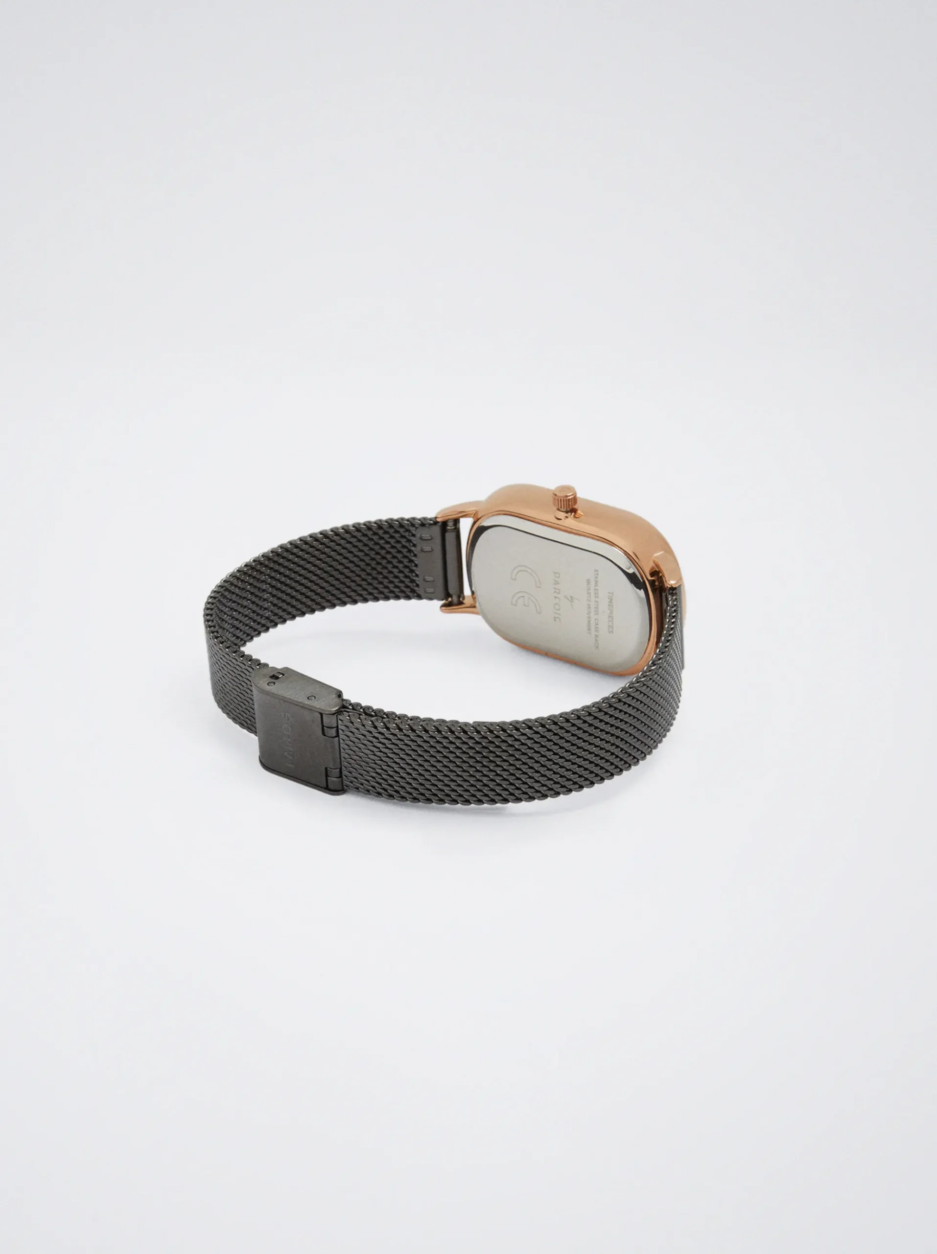 Watch With Stainless Steel Metallic Mesh Strap|Parfois Cheap