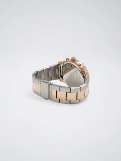Watch With Two-Toned Steel Strap|Parfois Cheap