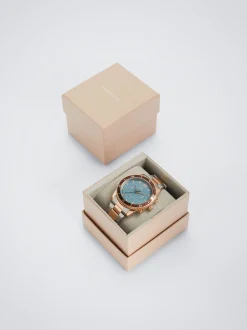 Watch With Two-Toned Steel Strap|Parfois Cheap