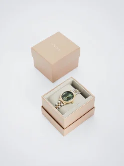 Watch With Two-Toned Steel Strap|Parfois Cheap