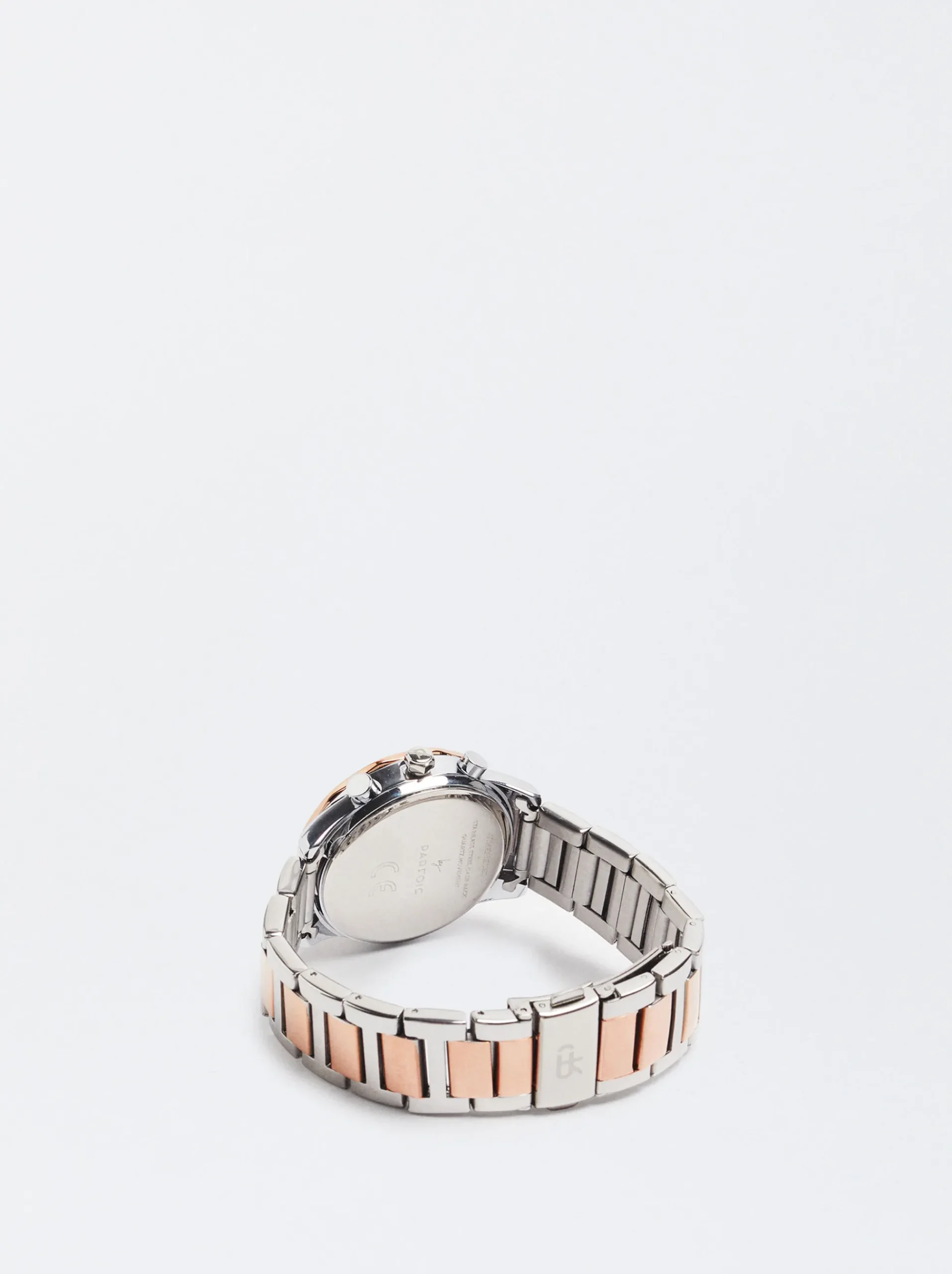 Watch With Two-Toned Steel Strap|Parfois Shop
