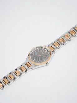Watch With Two-Toned Steel Strap|Parfois Outlet