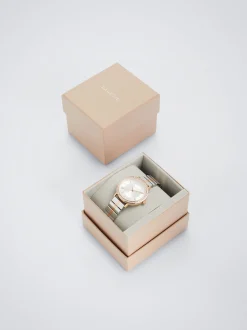 Watch With Two-Toned Steel Strap|Parfois Cheap
