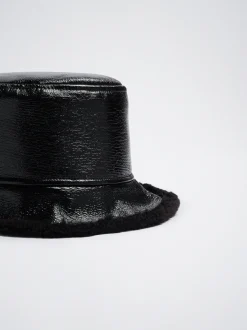 Waterproof Patent Bucket Hat|Parfois Flash Sale