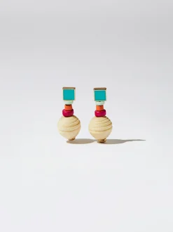 Wood And Resin Earrings|Parfois Best