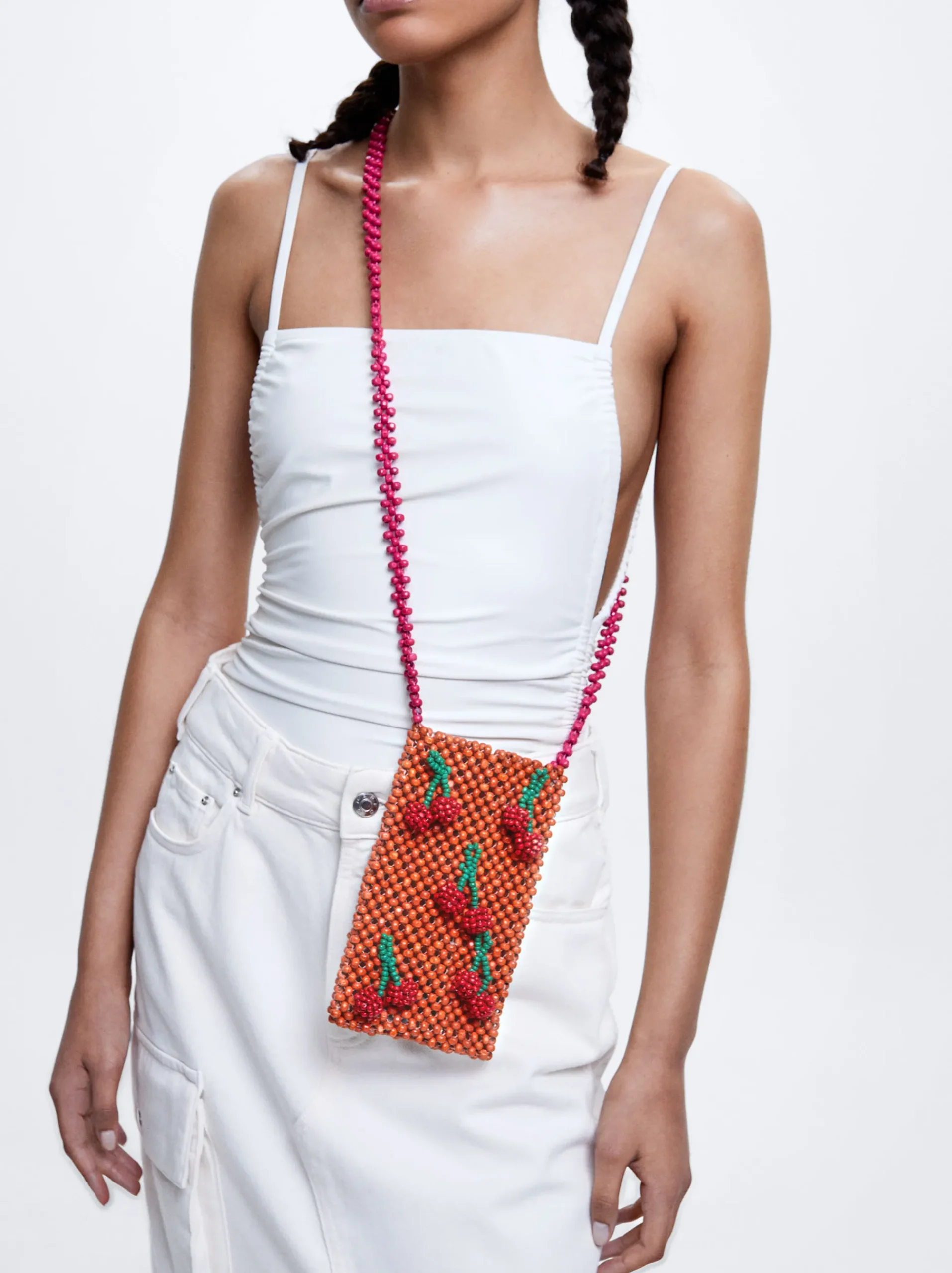Wooden Phone Case With Beads|Parfois New