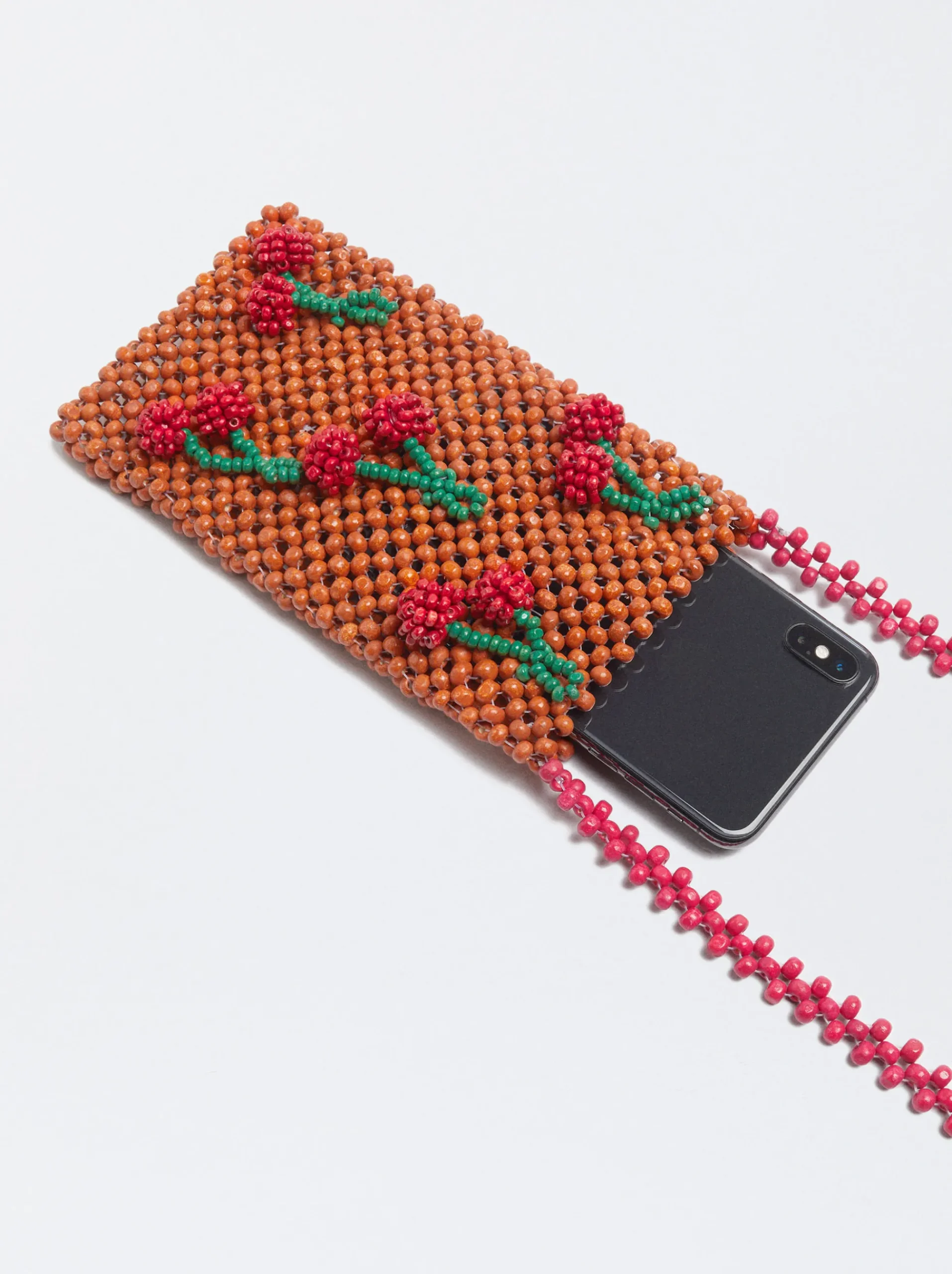 Wooden Phone Case With Beads|Parfois New