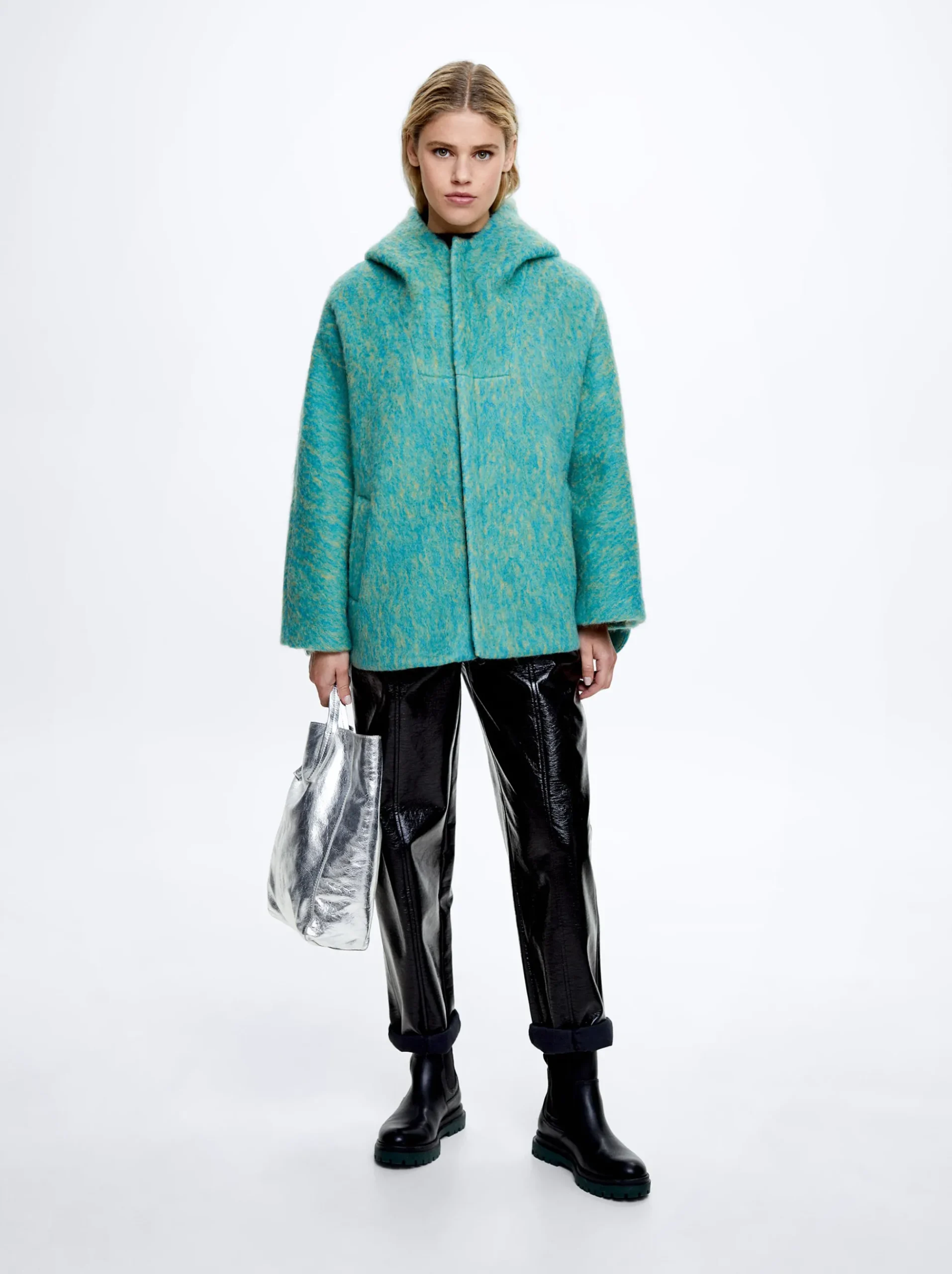 Wool Coat With Hood|Parfois Fashion