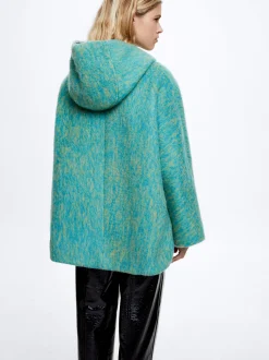 Wool Coat With Hood|Parfois Fashion